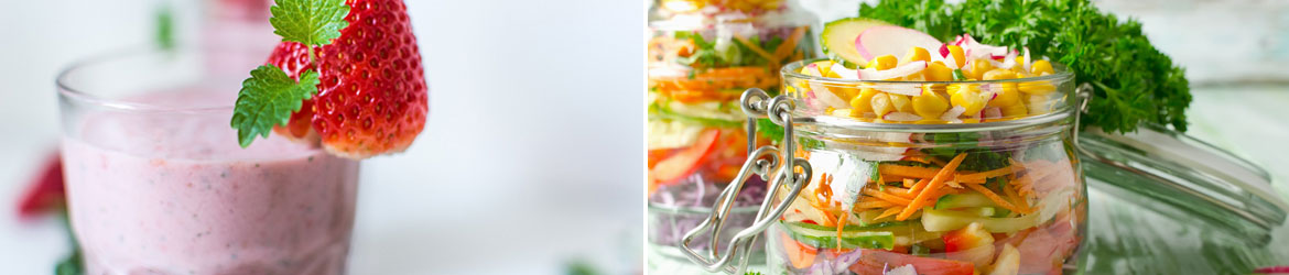 nutrition smoothie jar salad